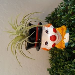 VINTAGE clown planter